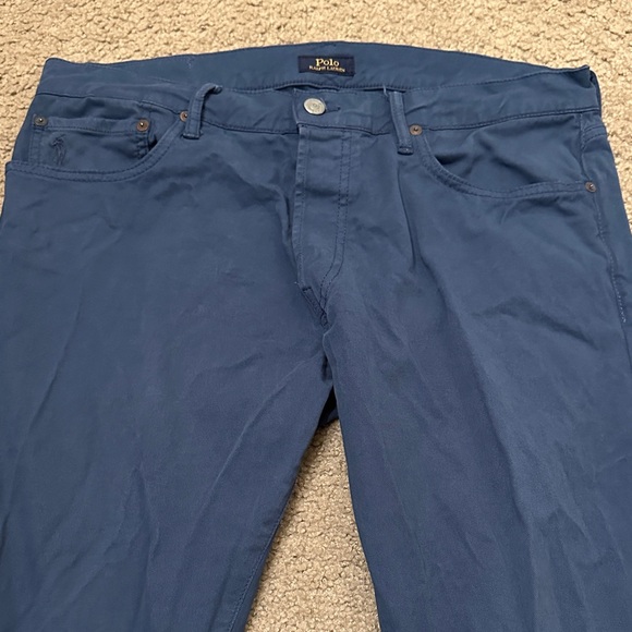 Polo Ralph Lauren Mens Straight Leg Fit Casual Jeans Denim Blue Size 34x30 - Picture 3 of 5